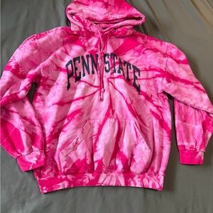 Pink Tie-Dye Penn State Hoodie